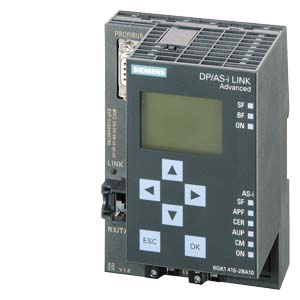 SIMATIC NET, ИНТЕРФЕЙСНЫЙ МОДУЛЬ DP/AS-I, СЕТЕВОЕ ПРЕОБРАЗОВАНИЕ МЕЖДУ PROFIBUS DP /AS-ИНТЕРФЕЙСОМ С MASTER-ПРОФИЛЕМ M3,M4 В СООТВ. РАСШИРЕННОЙ СПЕЦИФИКАЦИИ AS-I ВЕРСИИ 3.0 ДЛЯ ИНТЕГРАЦИИ В PROFIBUS DP, ОДИНОЧНЫЙ МАСТЕР С ДИСПЛЕЕМ, СТЕПЕНЬ ЗАЩИТЫ IP20